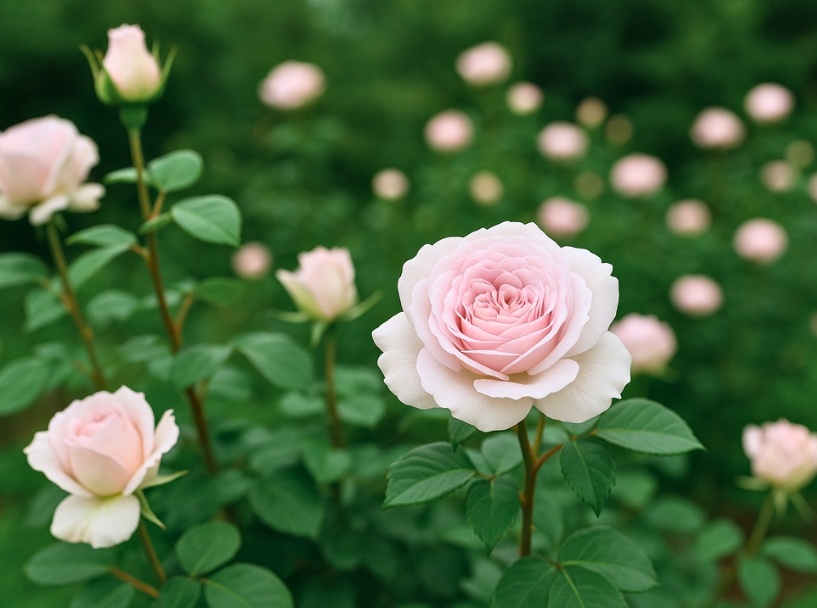 Уход за розами летом