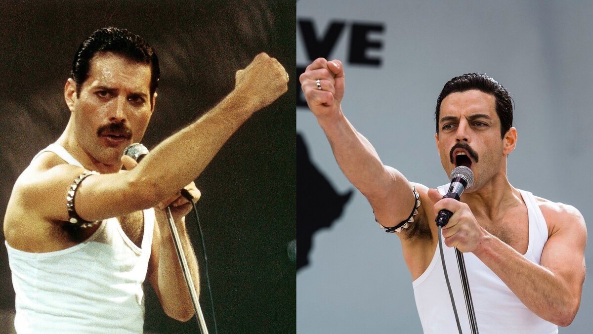 Фредди Меркьюри и Рами Малек 