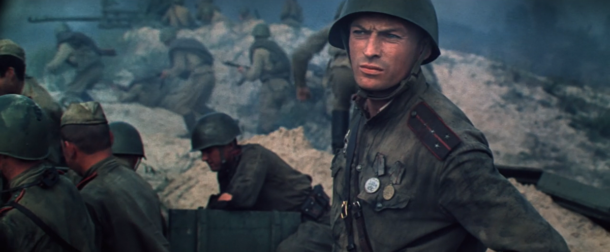 Кадр из кинофильма "Освобождение: Прорыв", 1969 г., режиссер Юрий Озеров, сценаристы Юрий Бондарев, Оскар Курганов, Юрий Озеров, композитор Юрий Левитин (скриншот)