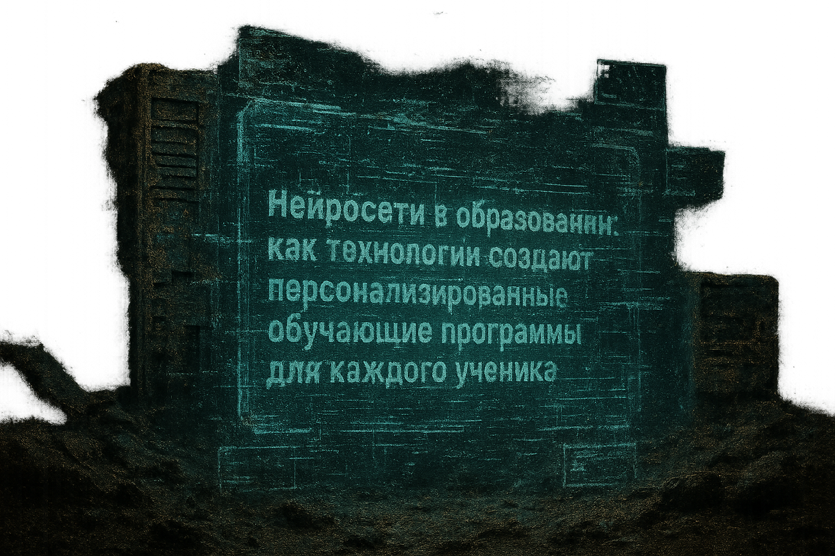 Использование нейросетей для создания персонализированных обучающих программ