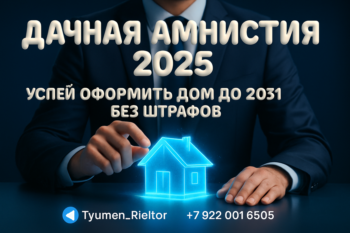    Дачная амнистия 2025: успей оформить дом до 2031 без штрафов Святослав Шакин
