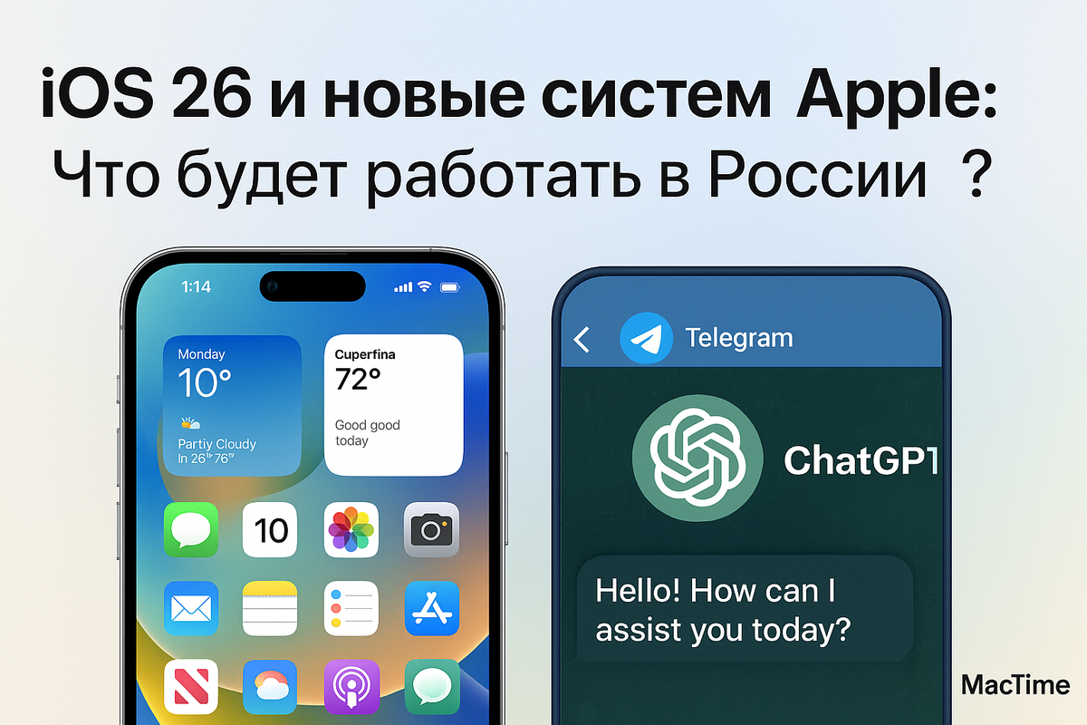 Что будет работать в России из того что представили на WWDC25?