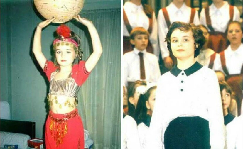                                                Детские фотографии Полины Гагариной.