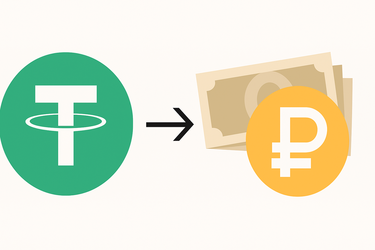 Как вывести USDT в рубли