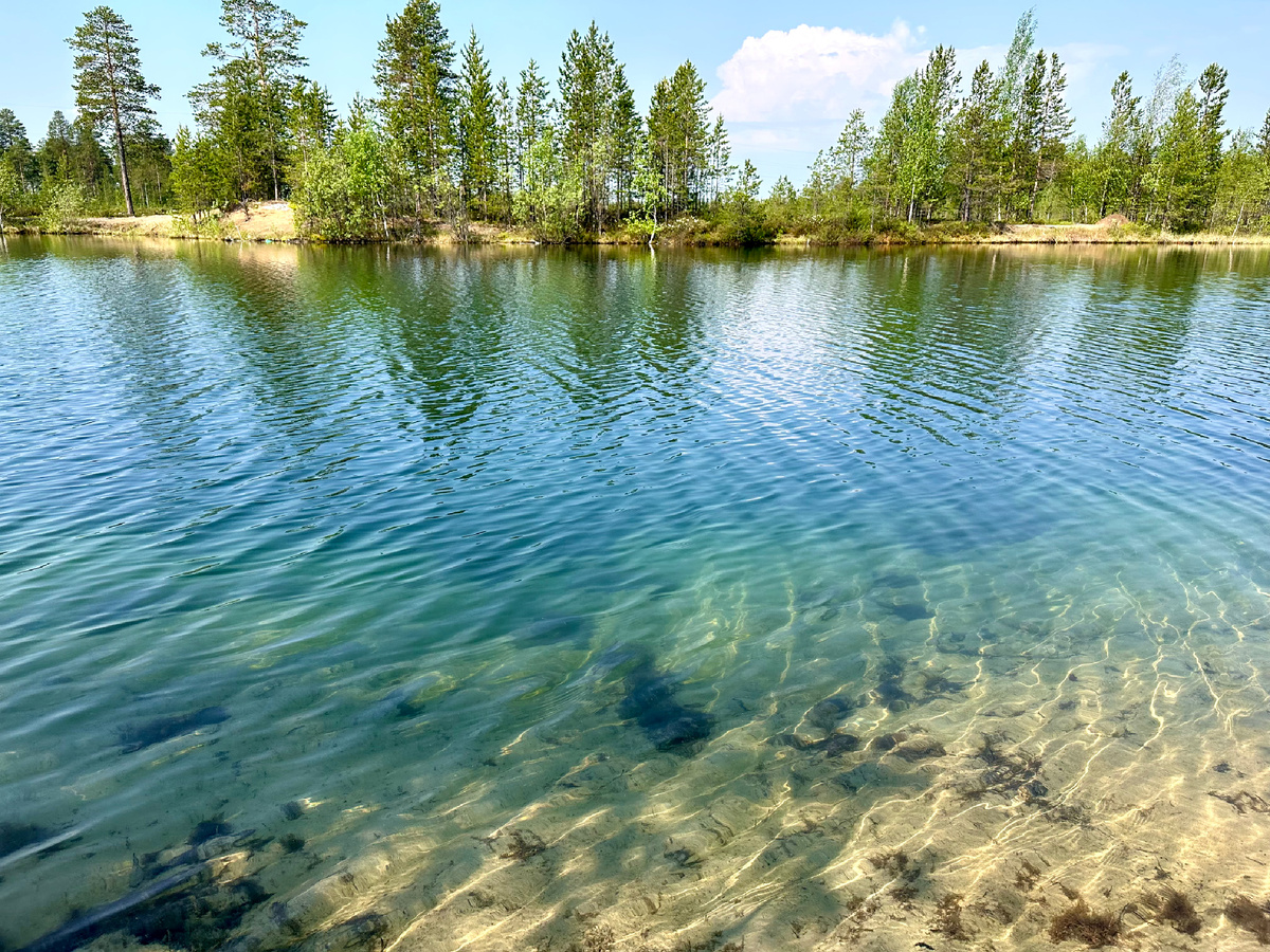 Голубое озеро в ЯНАО.