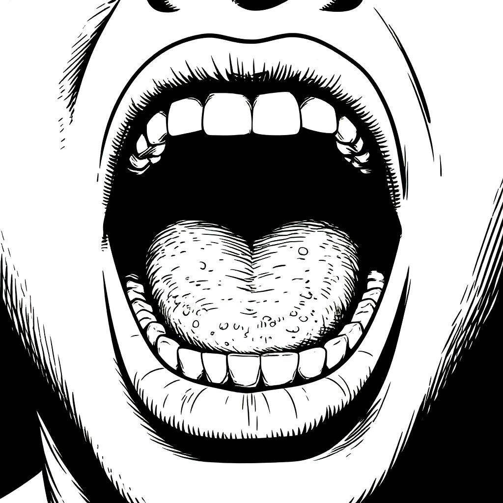 Как же часто видят ЛОР-врачи наш внутренний мир... Нейросеть "Шедеврум".