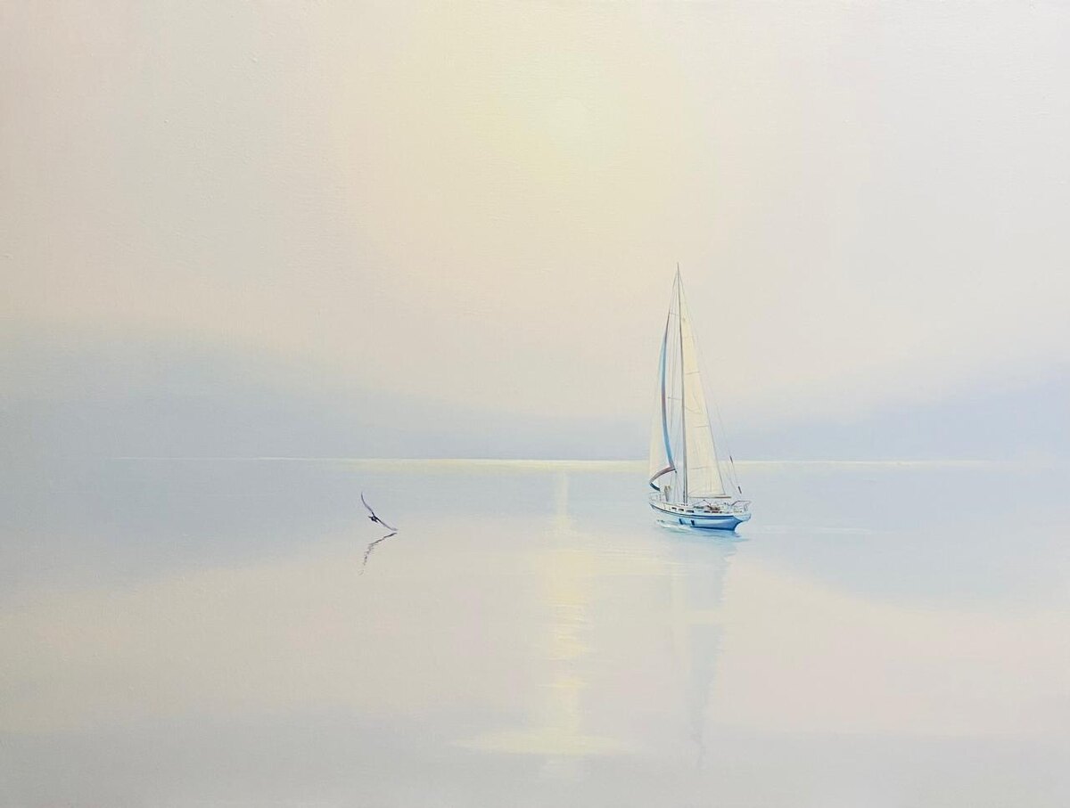 "Парус. Птица. Утро", художник Ирина Савкина. Источник фото: https://savkina-art.ru/.
