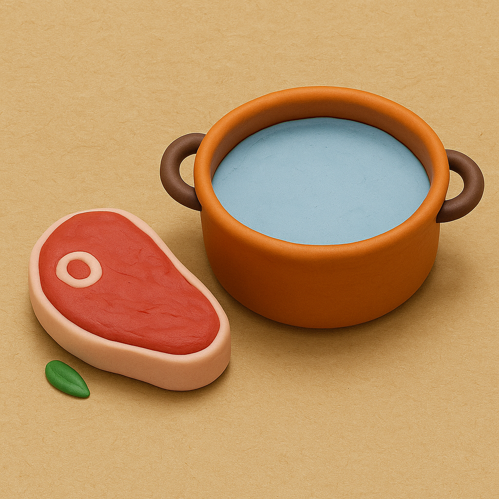 Подготавливаем мясо