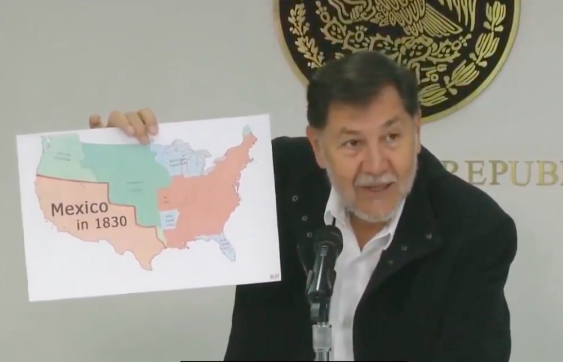 Х. Норонья рассказывает, какую территорию должна занимать Мексика 