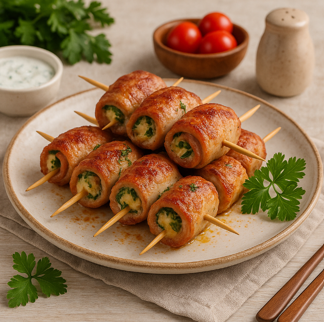 Мясные рулетики на шпажках рецепты от Дарики