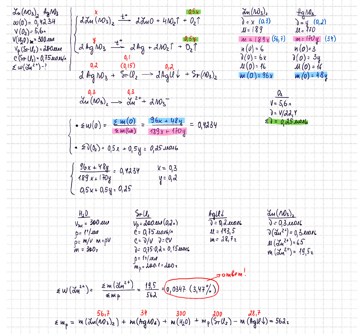 Реальная 34-я задача (3) ЕГЭ по Химии 2025. Решает репетитор Богунова В.Г.