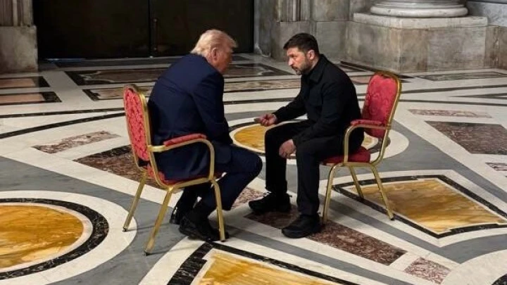 ФОТО: В Ватикане Трамп успокоил Зеленского. Фото Presidential Office of Ukraine/ThePresidentialOfficeUkraine/Globallookpress
