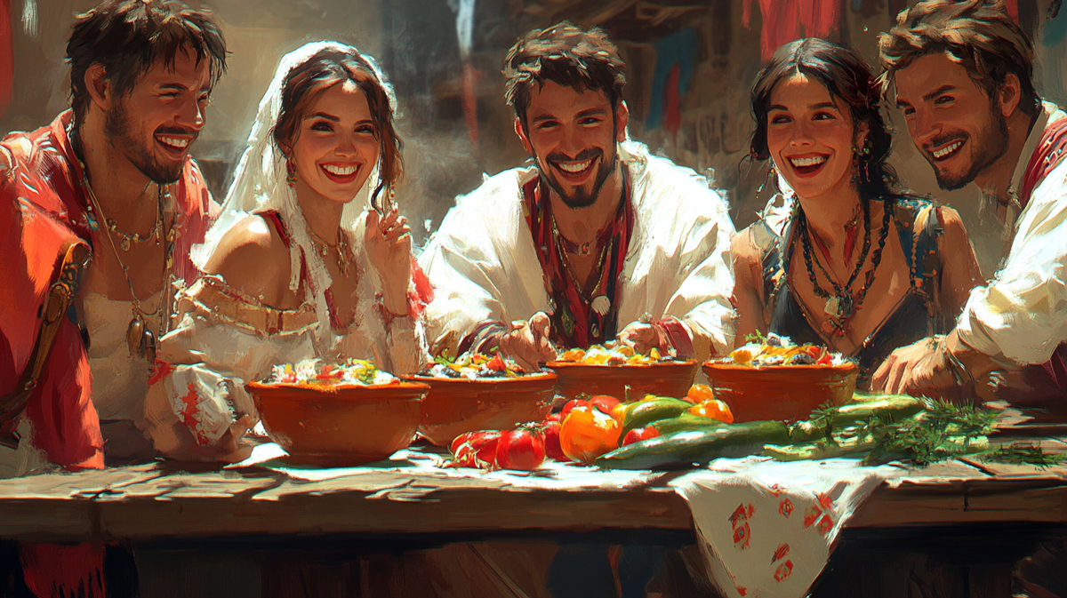 Пастель де чокло на семейном обеде в Чили