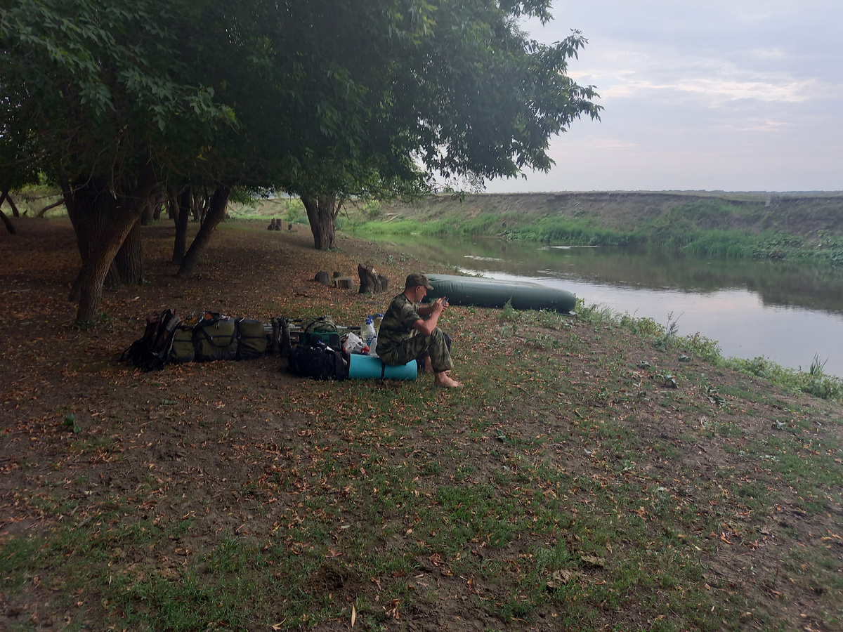 Река Свияга. Стоянка «Первая коровья».