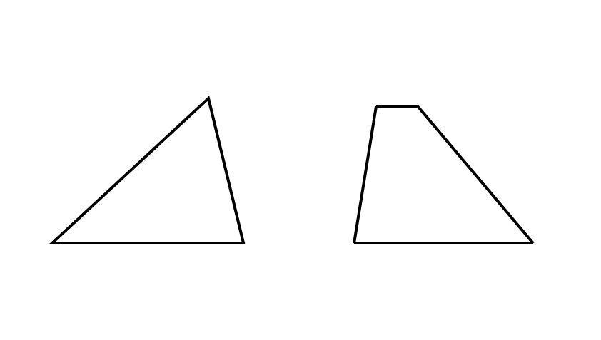 Произвольные треугольник и трапеция