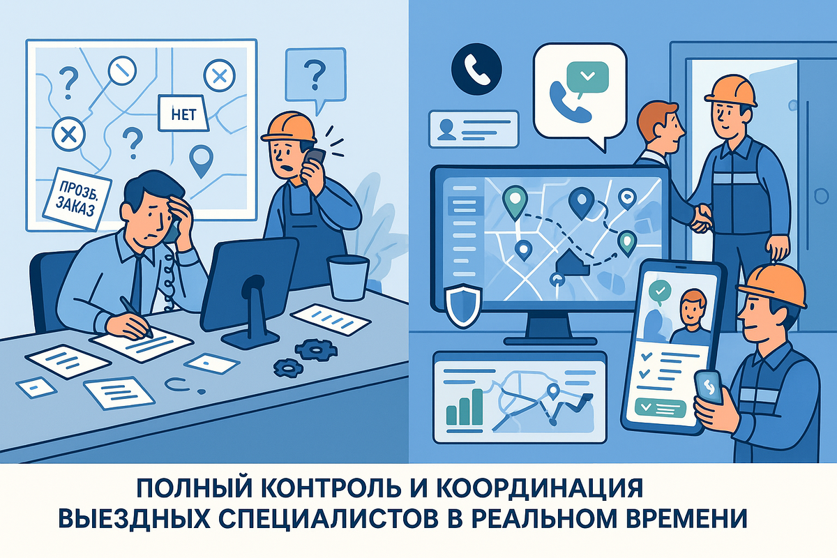 Автоматизированная система контроля выездных специалистов