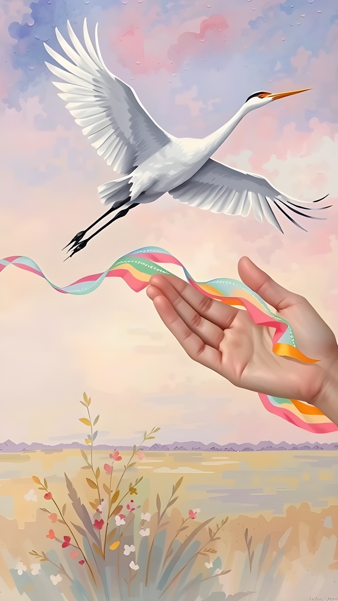 Счастье в руке. Иллюстрация создана с помощью нейросетей Dall-E, DreamAl и Flux Schnell и программы Photoshop.