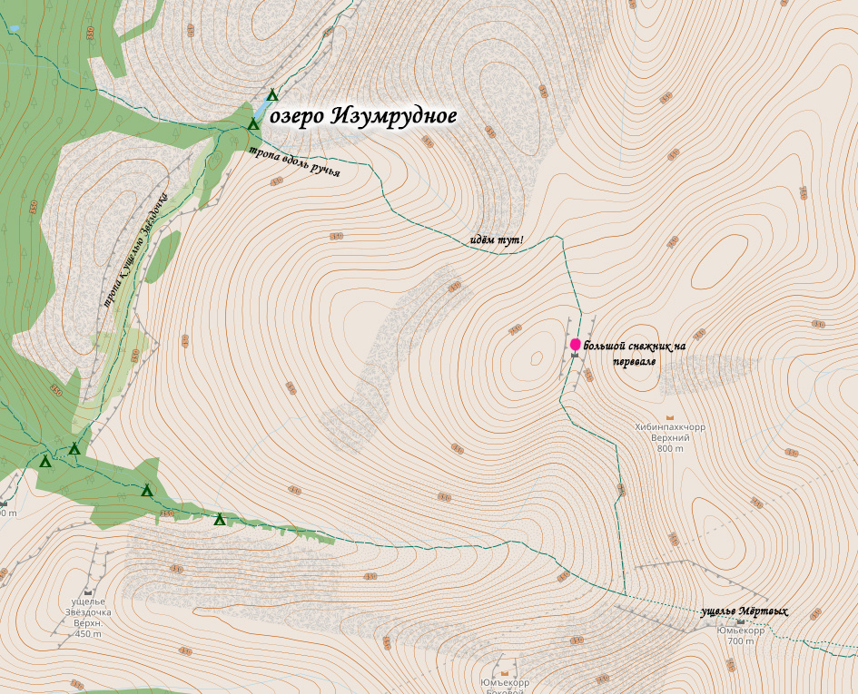 Карта из maps me с высотами.