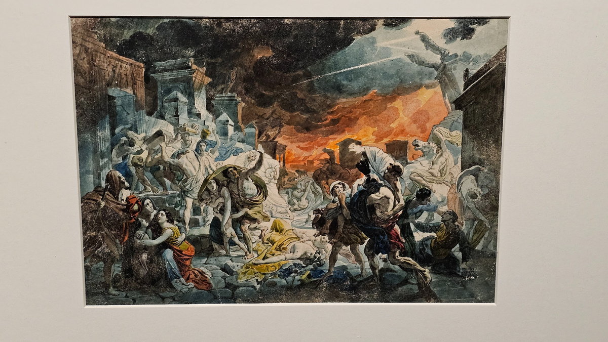 Один из вариантов картины  "Последний день Помпеи"