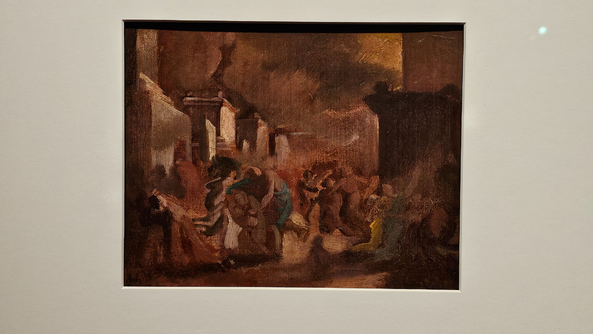 Еще один набросок картины "Последний день Помпеи" 