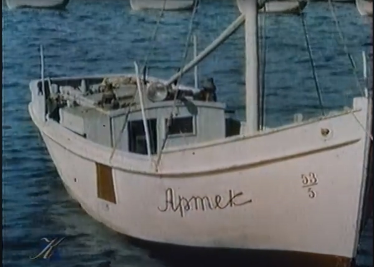   Кадр из фильма «У теплого моря» (1940)