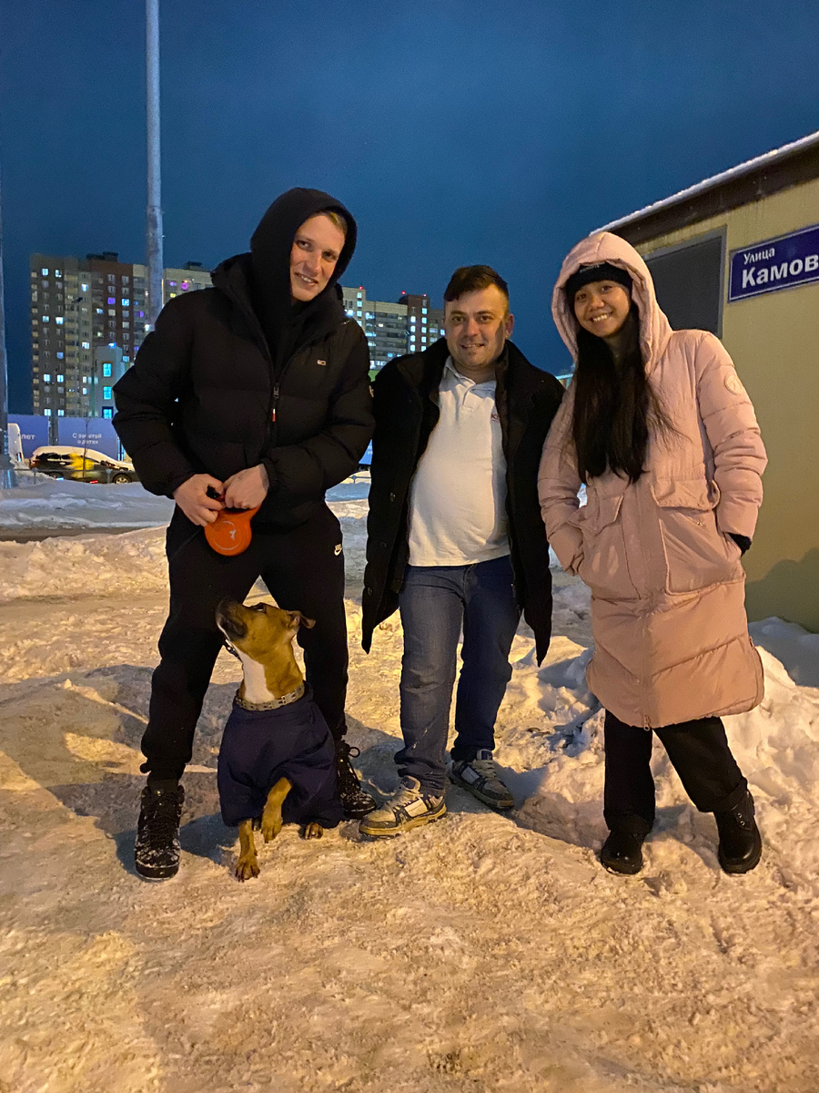 Наше фото с Денисом и Афиной.