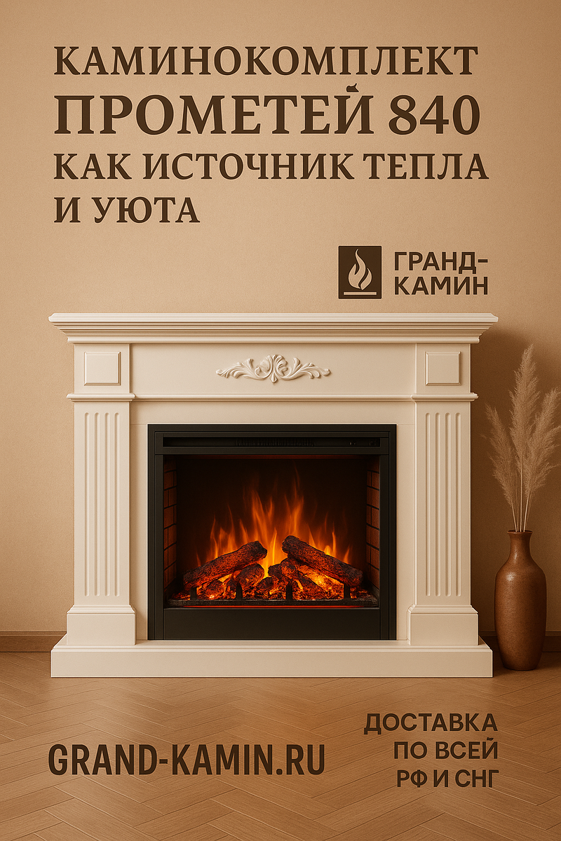    Каминокомплект Прометей 840 как источник тепла и уюта: идеальное решение для создания уникального интерьера Kamin