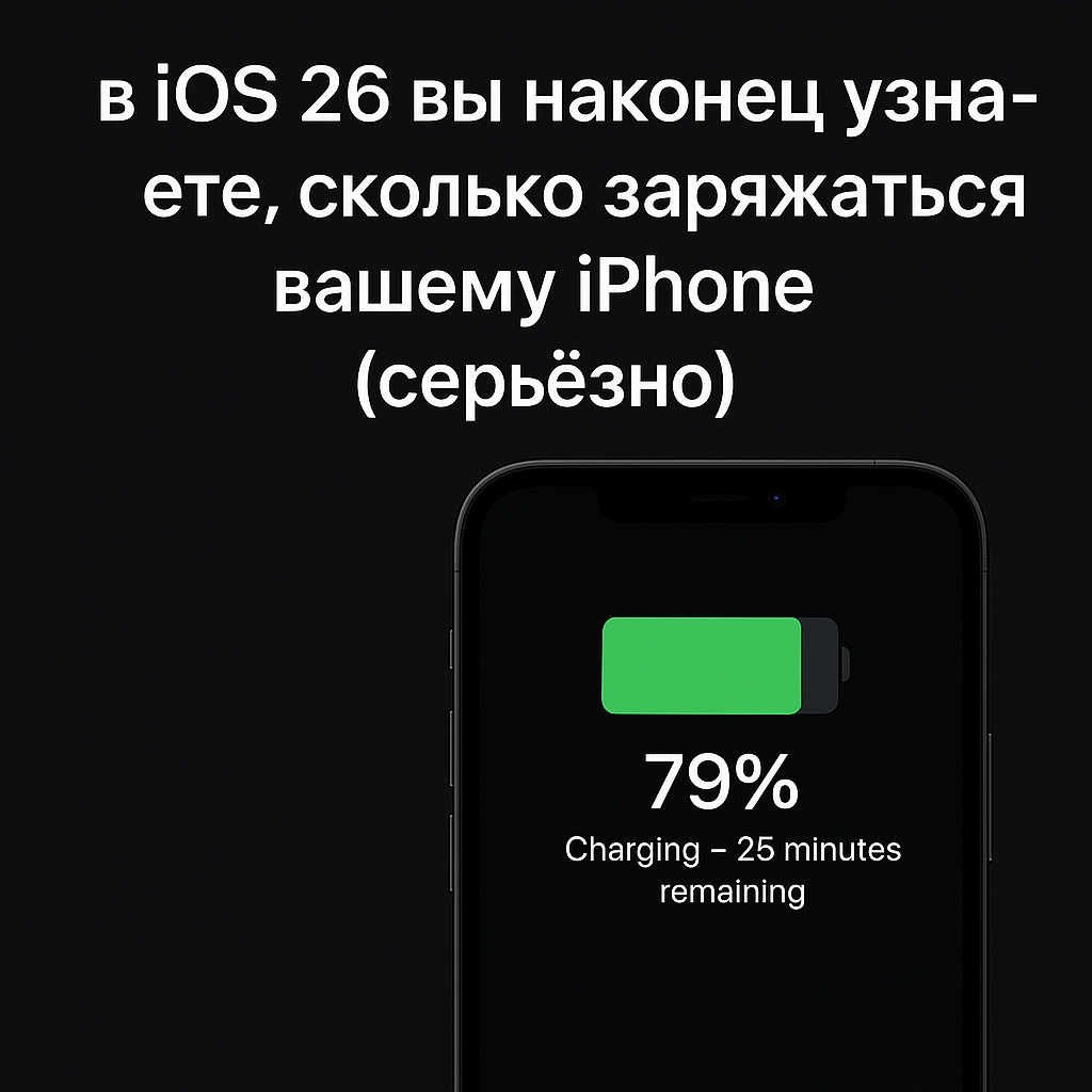 #iOS26  #iPhoneзарядка
