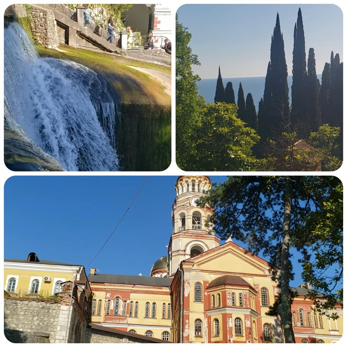 Туристка сравнила со сказкой Новый Афон в Абхазии. Фото: скриншот видео канала YouTube «Большое путешествие»