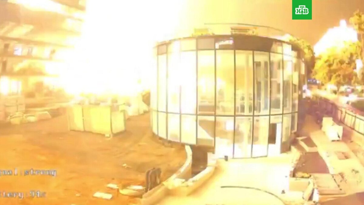    Удар Ирана по научному институту в Реховоте попал на видео