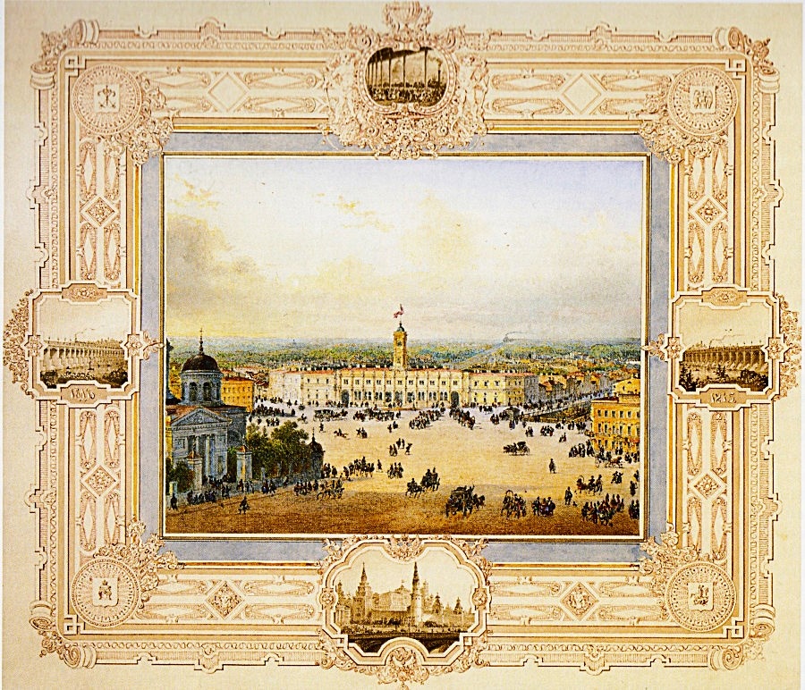 Вам не показалось. Справа, действительно, виднеется канал - Лиговский. Теперь он - проспект