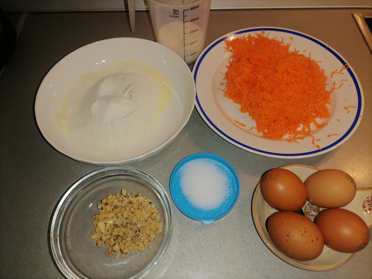 Ингредиенты для бисквита