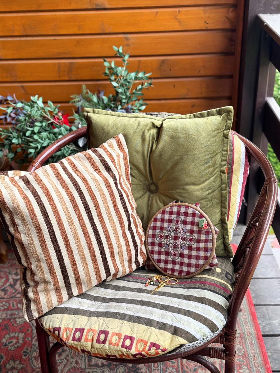 Моё любимое рукодельное место на даче 💕