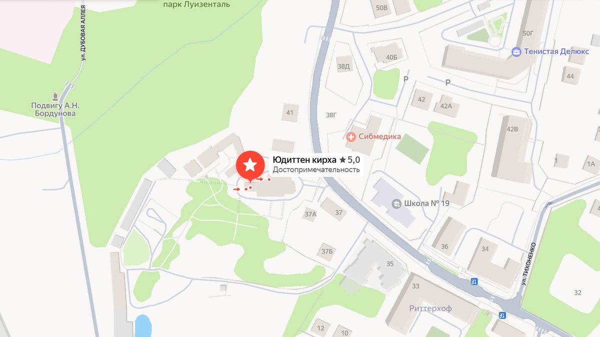 Адрес и местоположение на карте