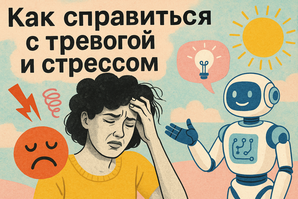 Как справиться с тревогой и стрессом с помощью искусственного интеллекта
