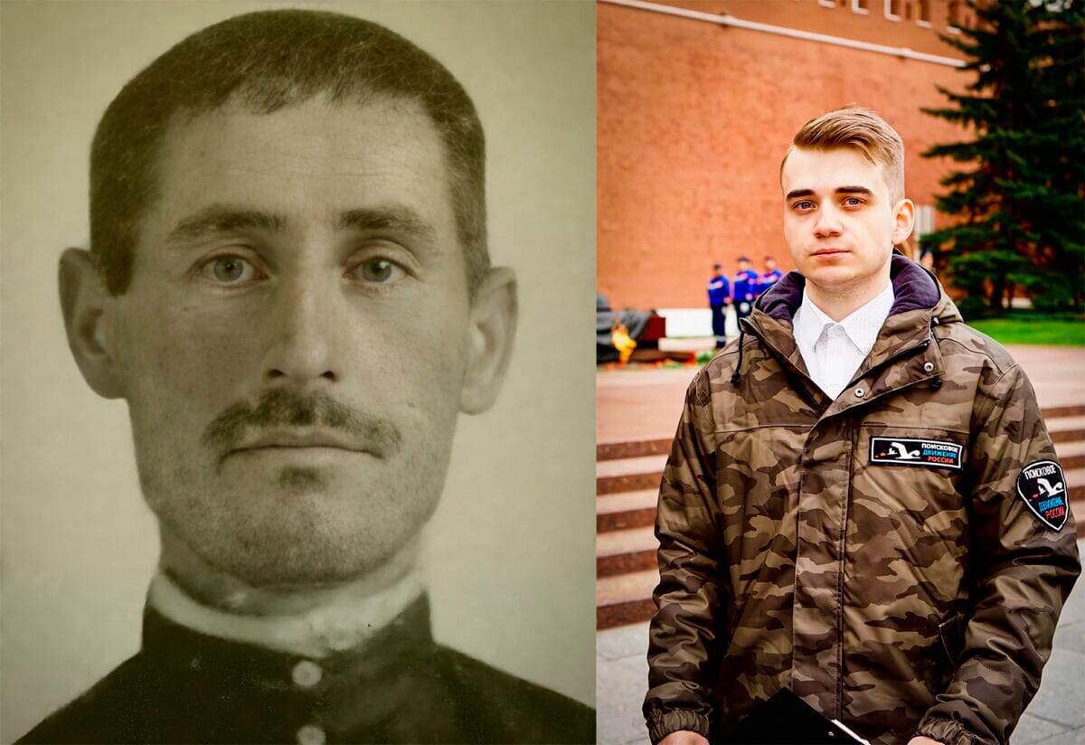 Мой прадед, Медяный Фёдор Петрович, и я.