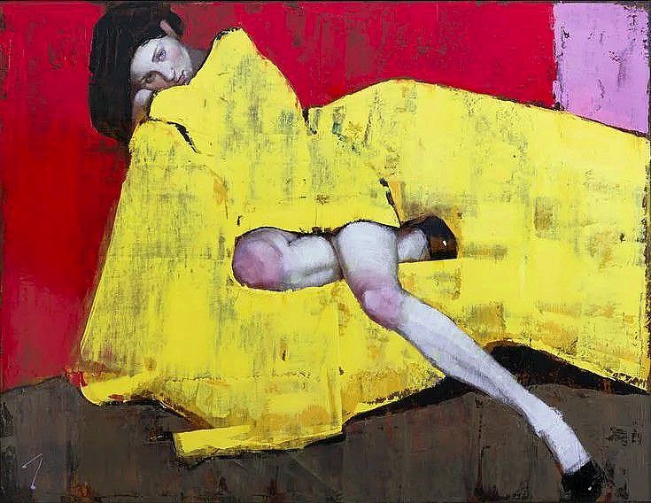 Джей Луис, «Электрическая диспозиция», 2016, холст, масло, частная коллекция