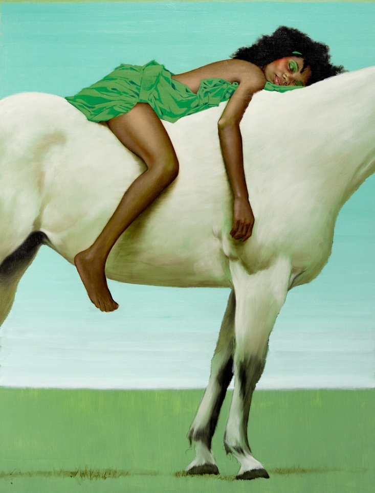 Джей Луис, «Лошадь», 2023, холст, масло, 160 × 124,5 см, частная коллекция
