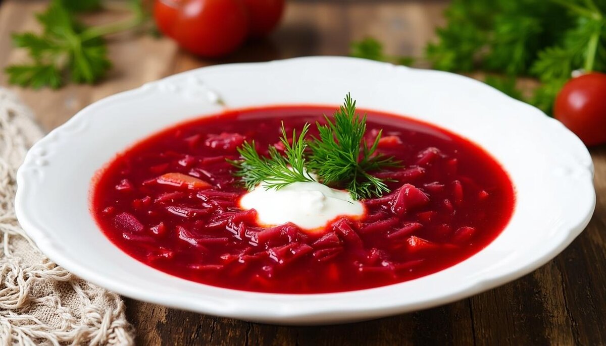 Холодный борщ: освежающий летний суп русской кухни