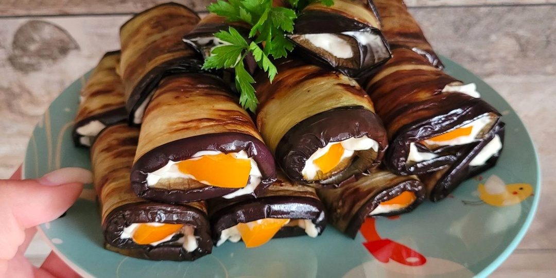 Классическая закуска: Жареные кабачки и баклажаны с майонезом и чесноком