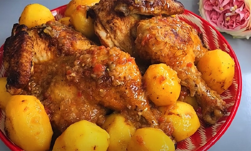 Сочная курица с картофелем как в лучших ресторанах: раскрываю секрет идеальной жарки