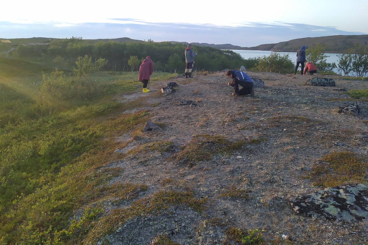 Сбор подъёмного материала на стоянке Кумжа-10