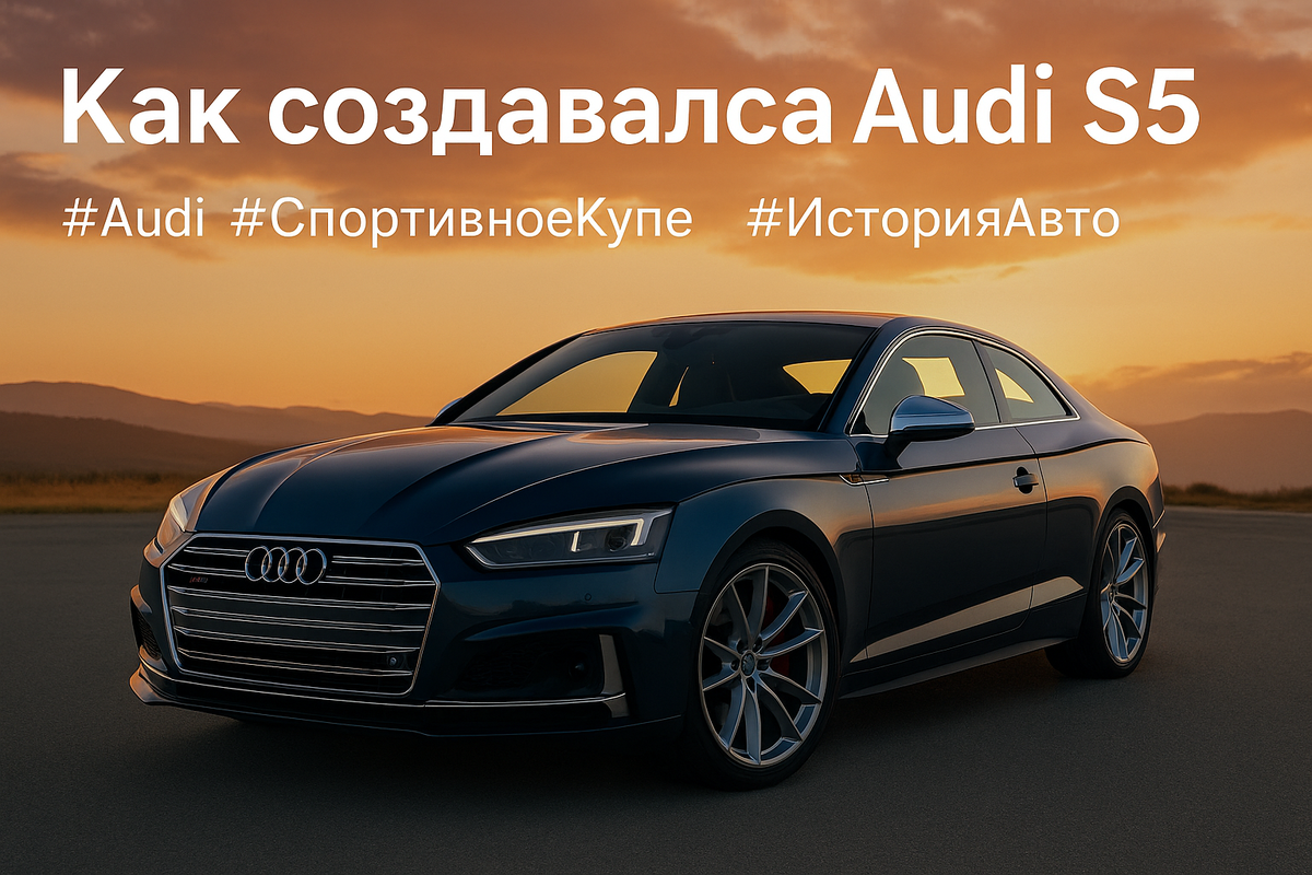 История создания Audi S5: как зарождалось купе, технические фишки, эволюция модели и немного юмора для автолюбителей.
