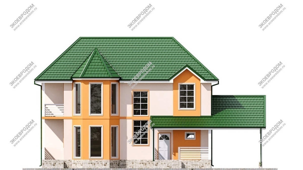 Фасад дома "Романтика"