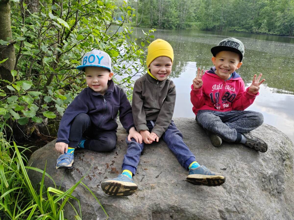 С сыном подруги