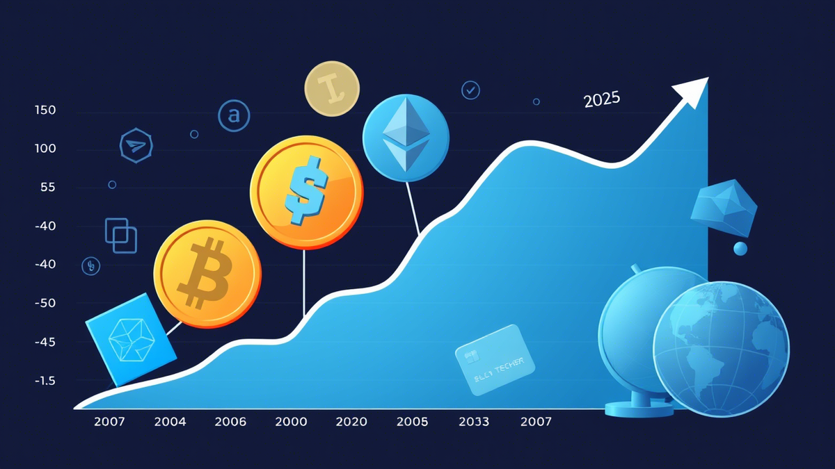 Рост популярности криптовалют и их роль в современных финансовых операциях в 2025 году.