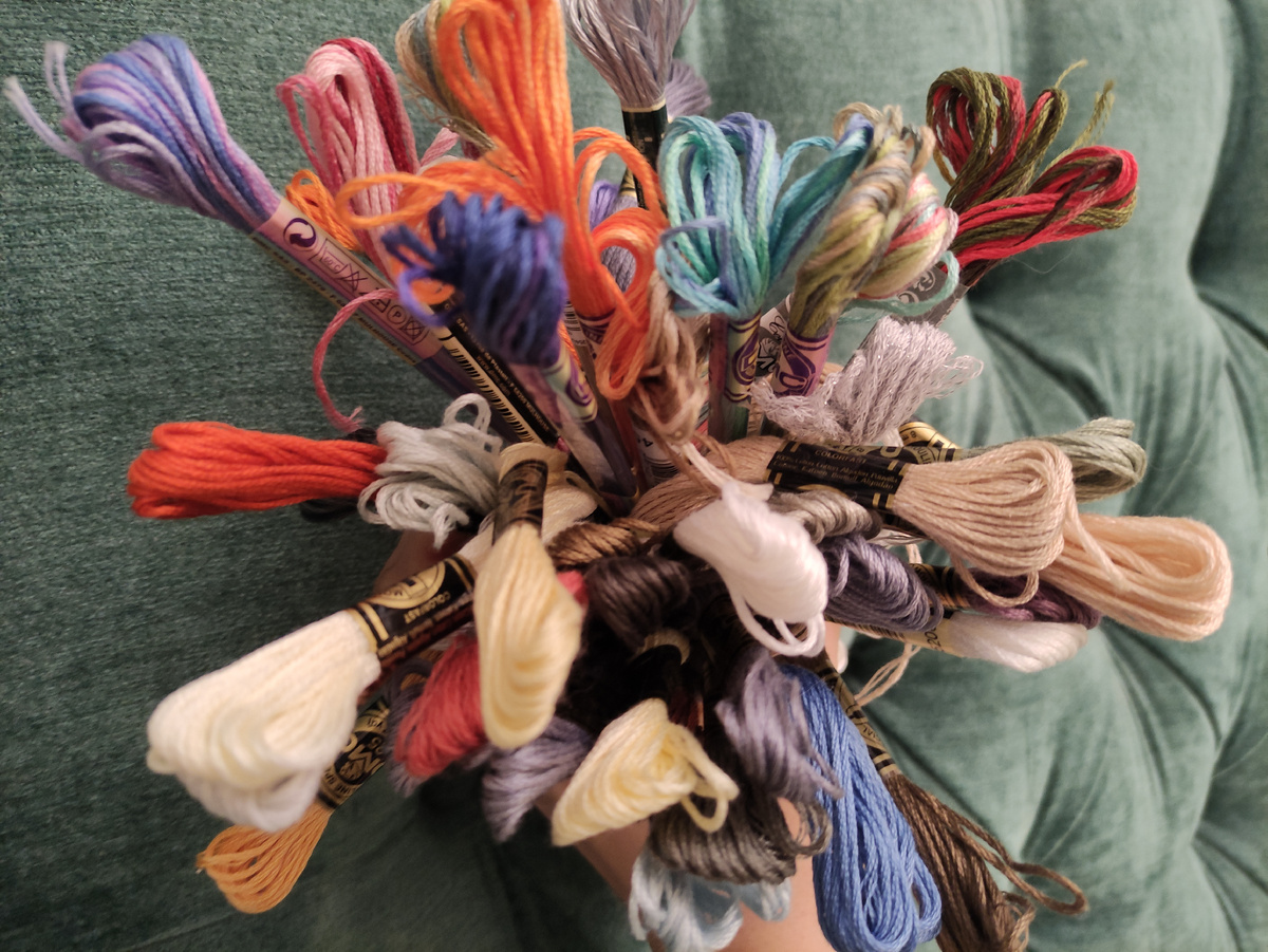 оттенки мулине - настоящаа цветотерапия