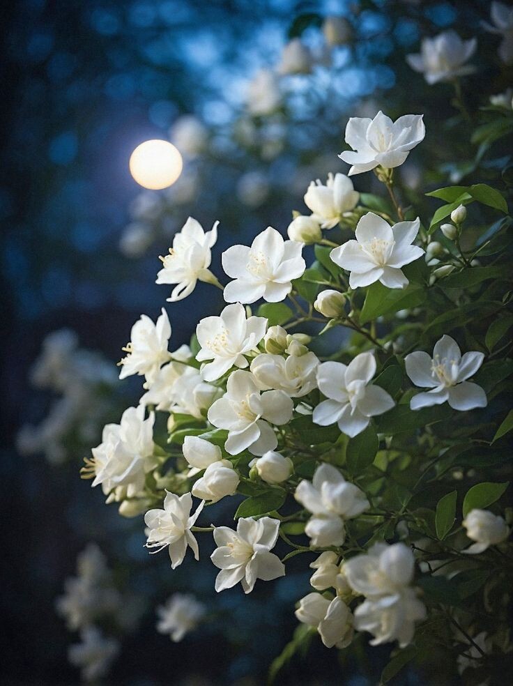 Ночной жасмин.Фото: https://uk.pinterest.com/pin/7951736837385457/