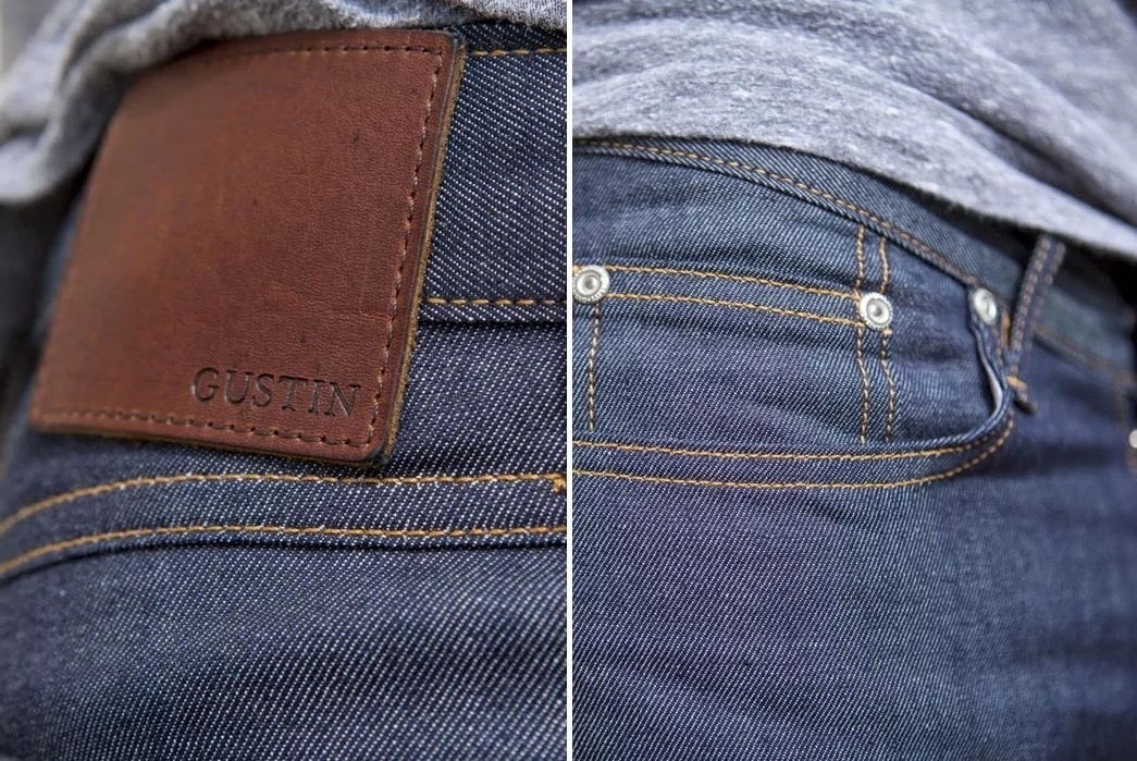 Джинсовая ткань 'Featherlight' Selvedge Denim от Gustin, плотностью 6 унций