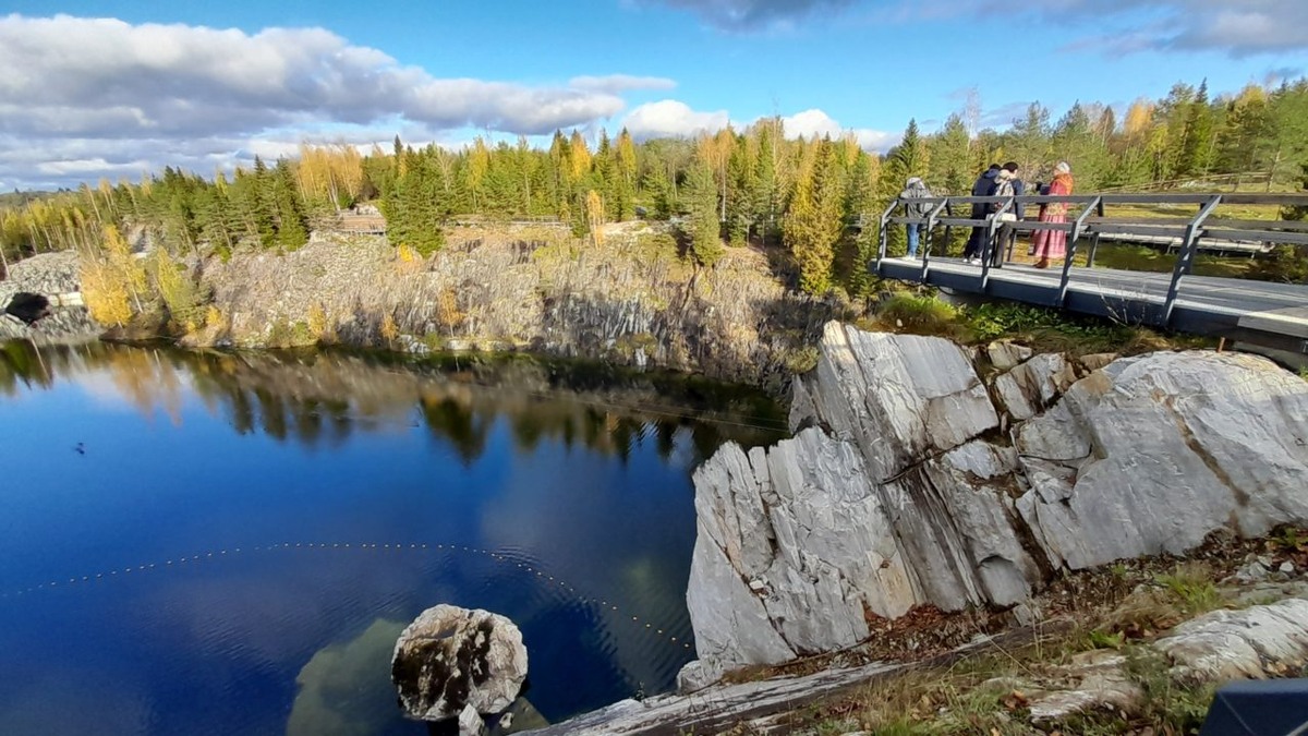    В Горном парке "Рускеала". Фото: "Республика"/Максим Смирнов